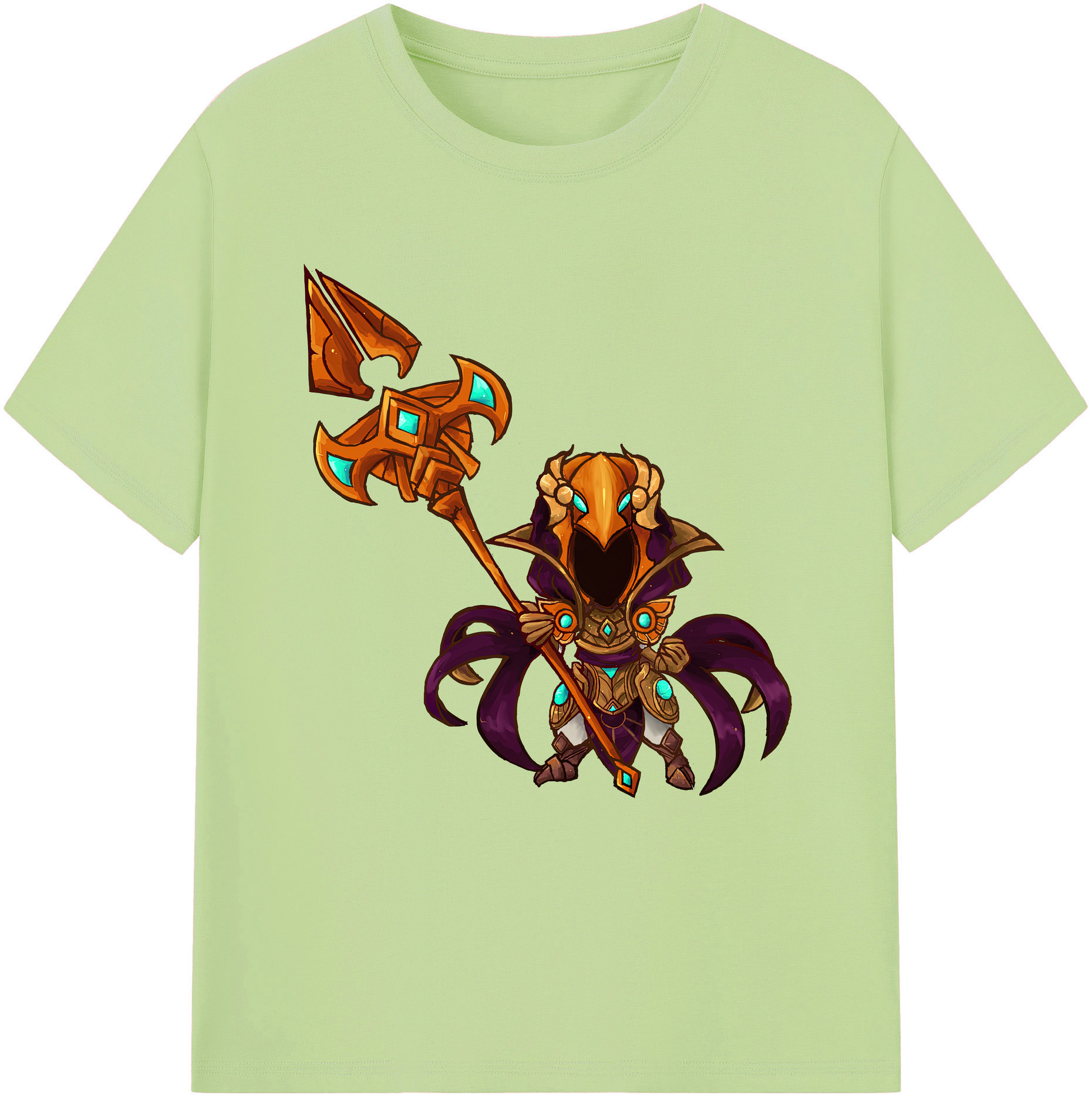 リーグ・オブ・レジェンド League of Legends LOL 綿100％半袖Tシャツ（フロントプリント）